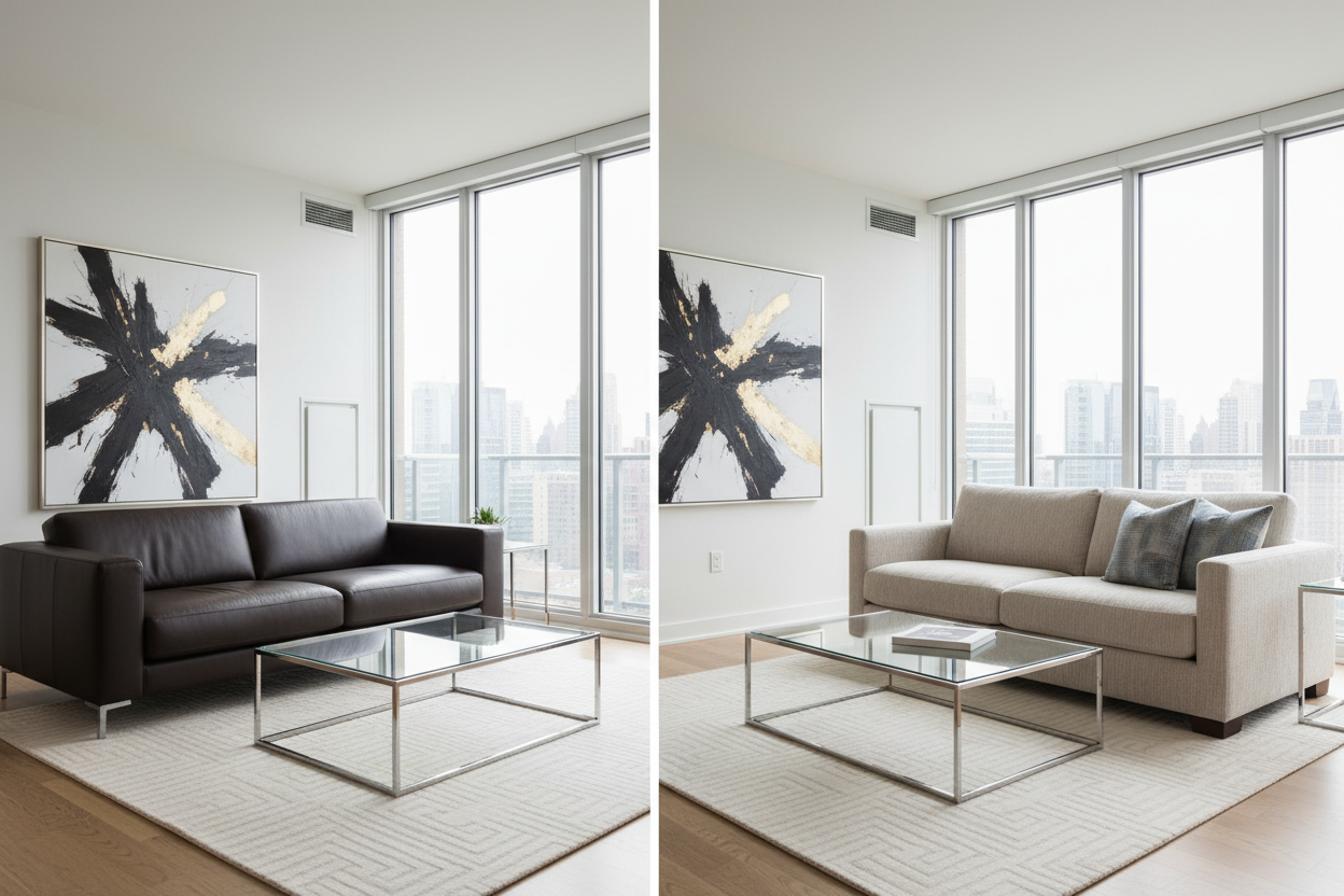 The Pros and Cons of Leather vs. Fabric Sofas