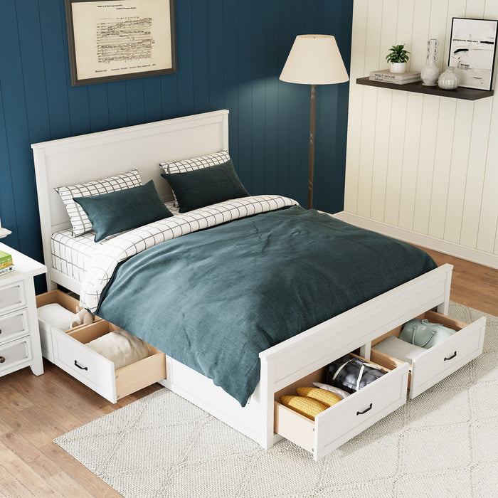 Storage Bed Frame With 6 Drawers