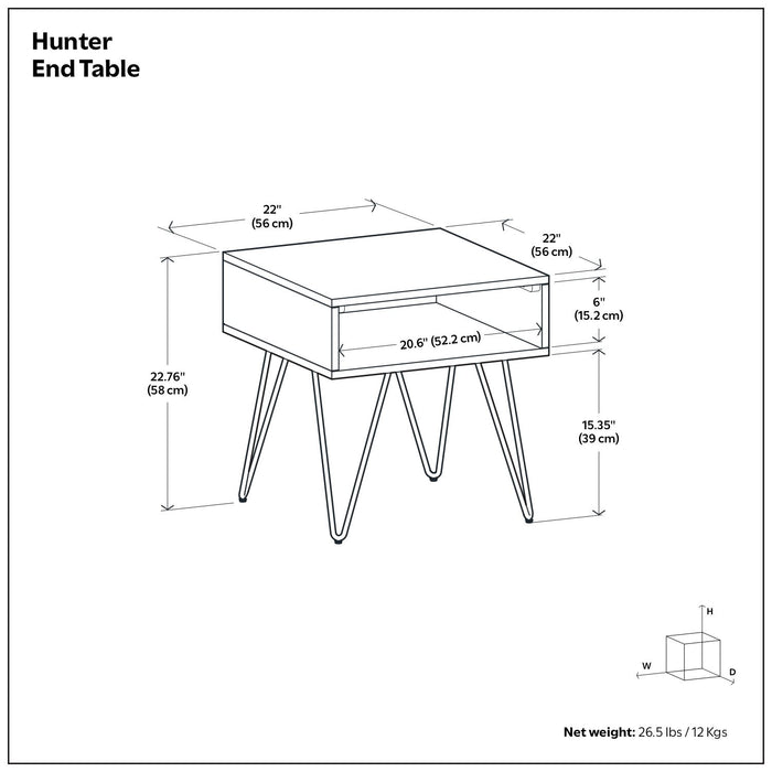 Hunter - End Table - Wood
