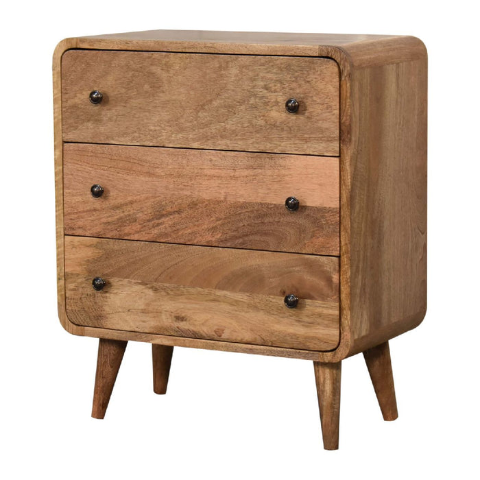 3 Drawer Mini Curved Chest