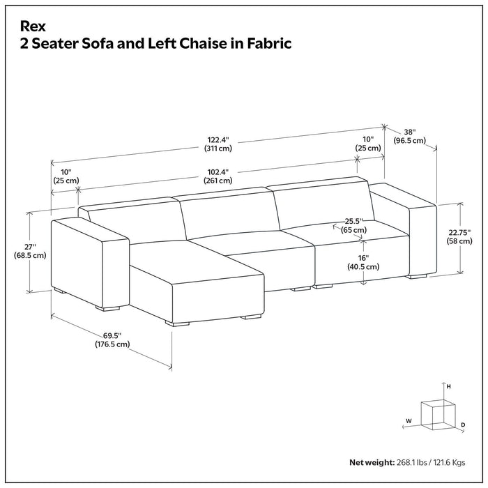Rex - Handcrafted Sectional Sofa