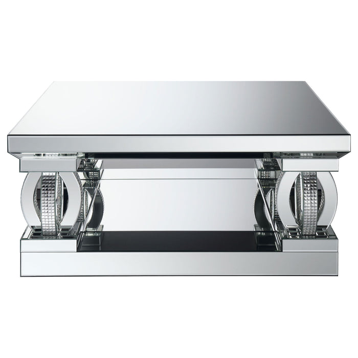 Shannon - Square Coffee Table - Silver