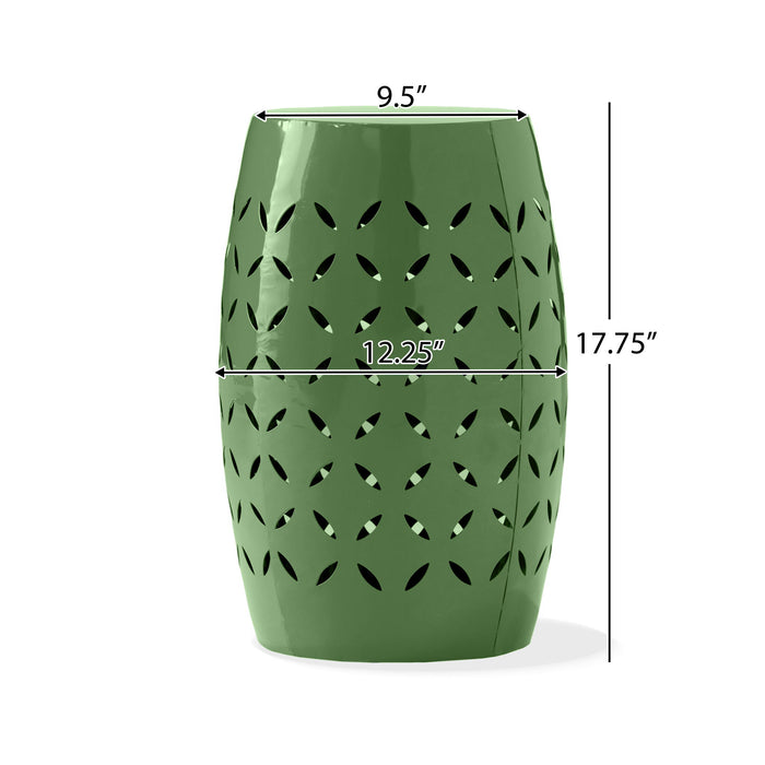 Outdoor Side Table With Barrel Shape