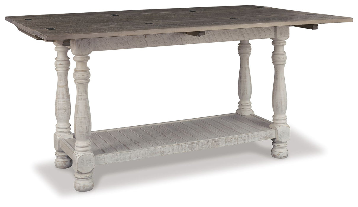 Havalance - Flip Top Sofa Table - Gray / White