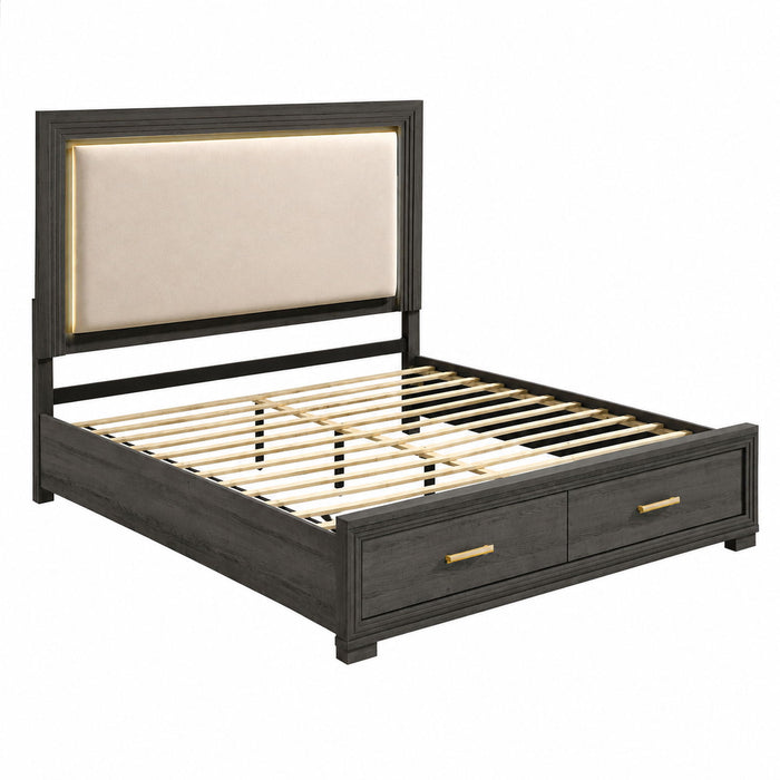 Colorado - Bed With Upholstered LED Headboard
