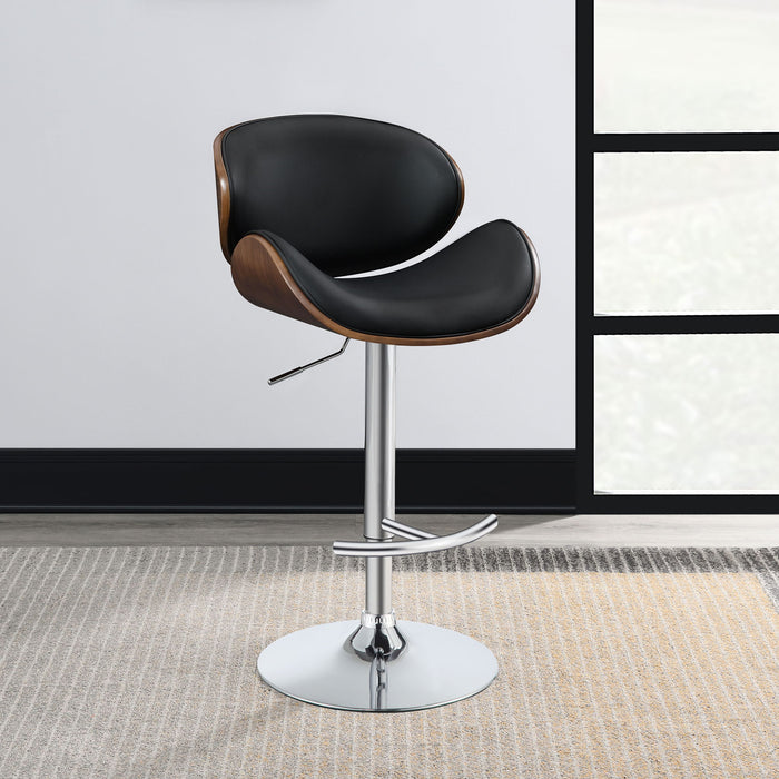 Adjustable Height Bar Stool - Black