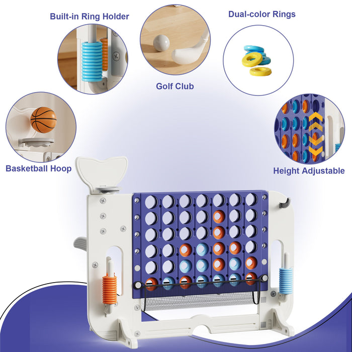 4 To Score Giant Game Set With Mesh Bag & Jumbo Connect 4