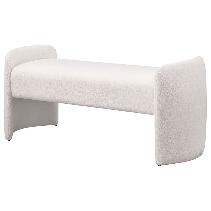 Joshua - Upholstered Accent Bench - Ivory