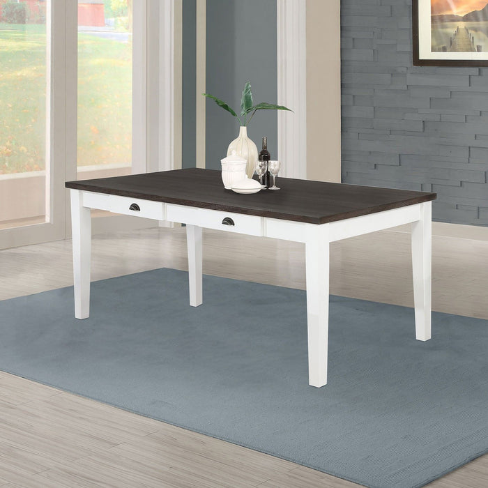 Preston - 2 Drawer Table - Antique White