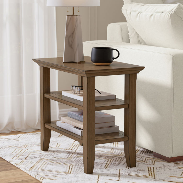 Acadian - Narrow Side Table - Rustic Brown