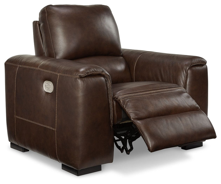 Alessandro - PWR Recliner/Adj Headrest - Walnut