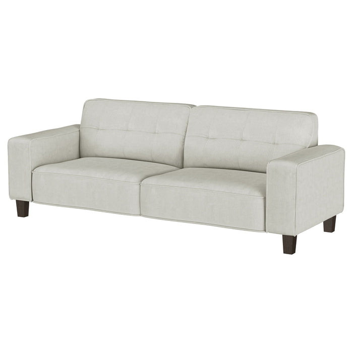 Evoke - Upholstered Tufted Sofa - Greige