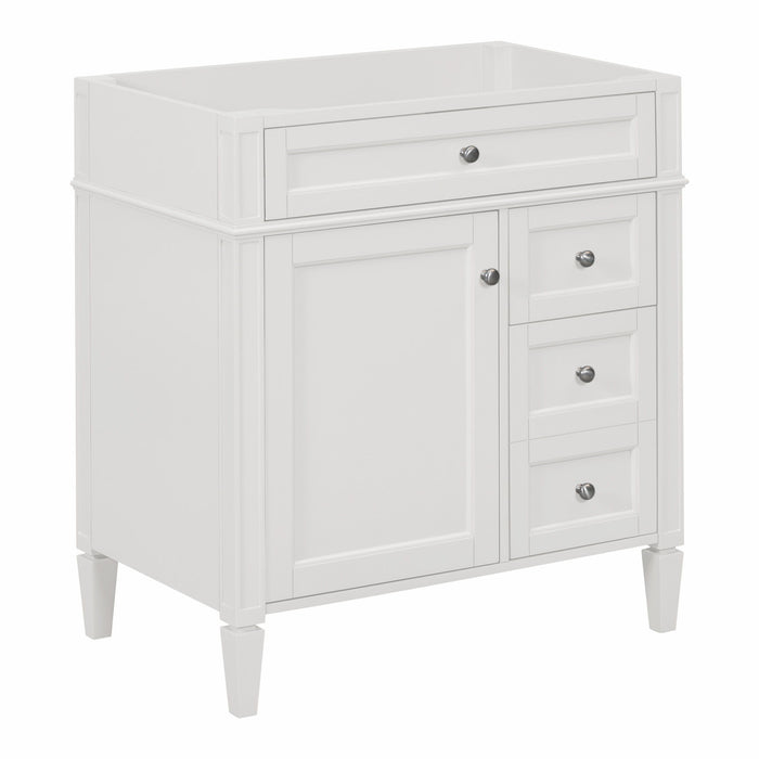 Bathroom Vanity With 2 Drawers And Tip-Out Drawer, Storage Cabinet
