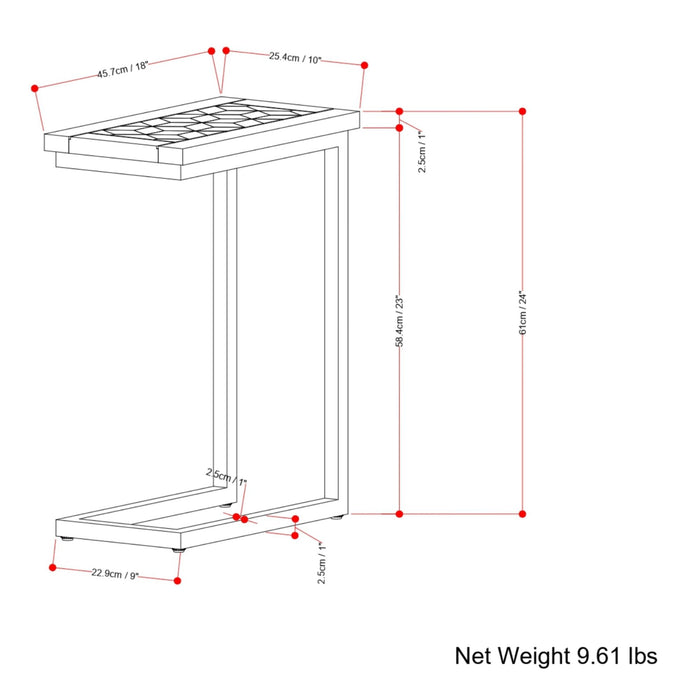 Skyler - Handcrafted C Side Table