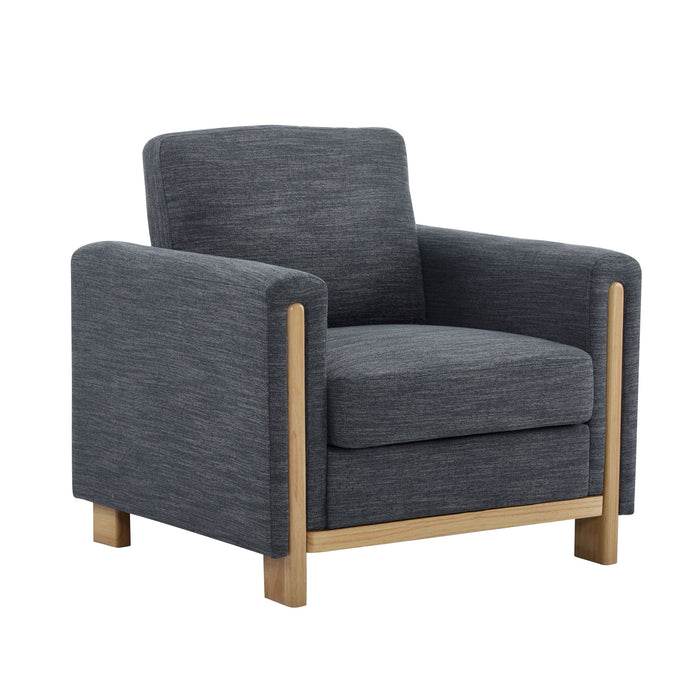 Harmonia - Classic Fabric Upholstered Armchair With Rubber Wood Frame
