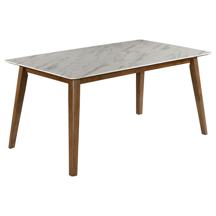 Tiburon - Dining Table - White Marble