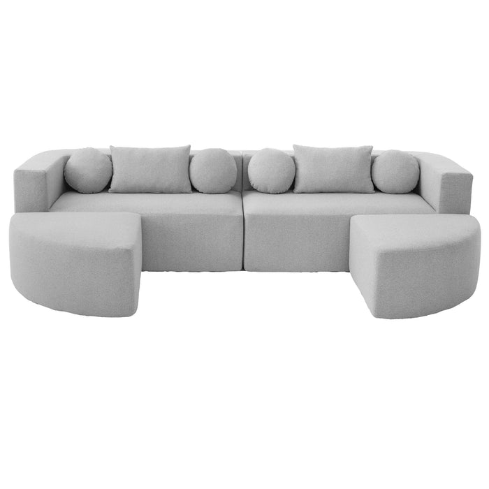 Boneless - Couch Modular Sectional Sofa With Deep Seating And Curved Design