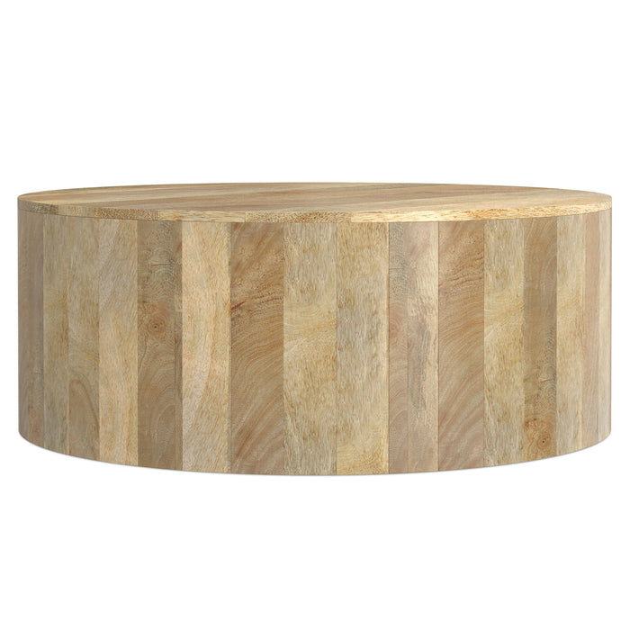 Millbury - Drum Coffee Table - Natural