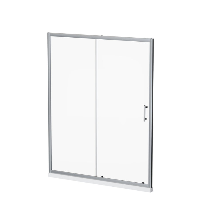 Sliding Shower Door With And Handle - Chrome