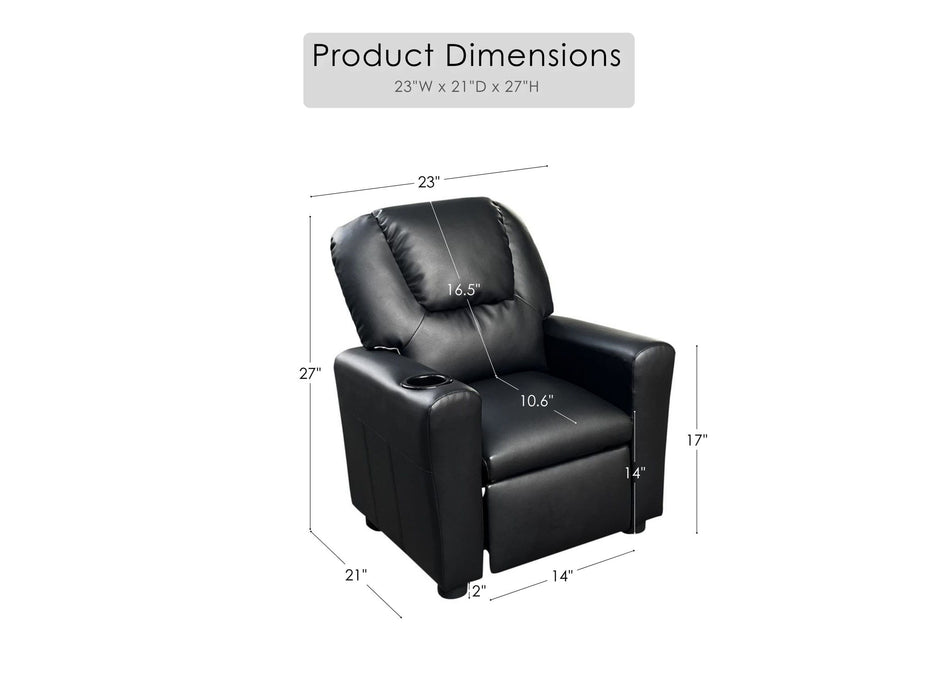 Marisa - Kids Recliner Chair With Cupholder