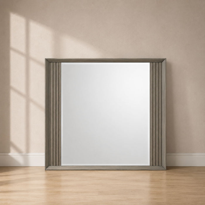 Hugo - Bedroom Mirror, Dresser Not Included - Gray