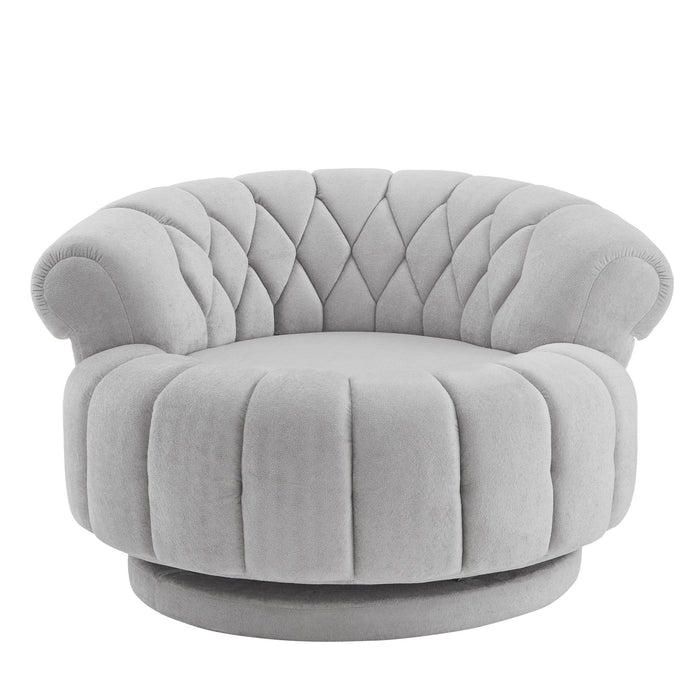 Round Swivel Accent Chair With Rotation