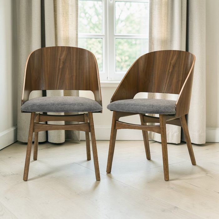 Delmon - Side Chair (Set of 2) - Dark Walnut