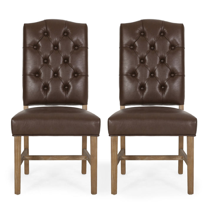 Elegant Dining Chair With Button Tufted Design