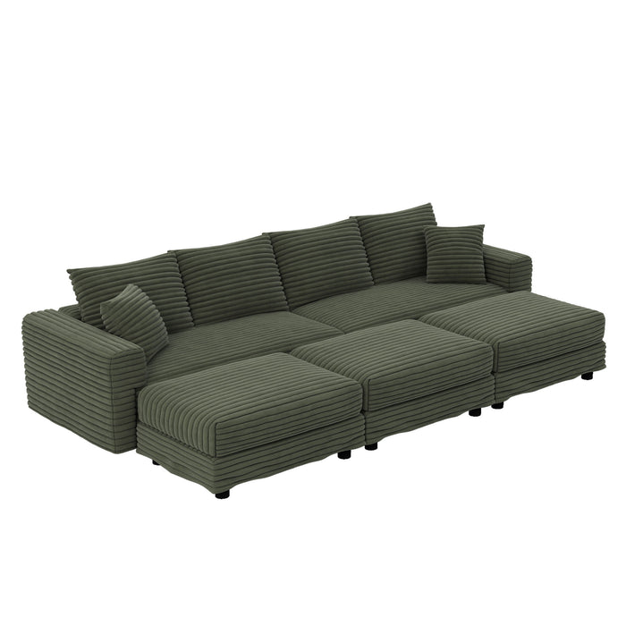 Modern Comfy Upholstered Sofa Cloud Couch & Deep Seat Couches
