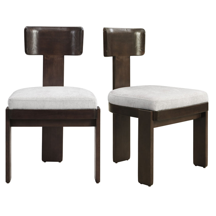 Upholstered Dining Fabric Side Chairs (Set of 2)