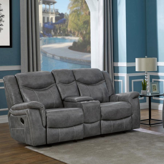 Conrad - Motion Loveseat - Cinza