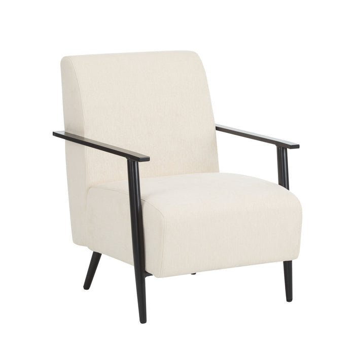 Modern Lounge Chair With Polyester Upholstery