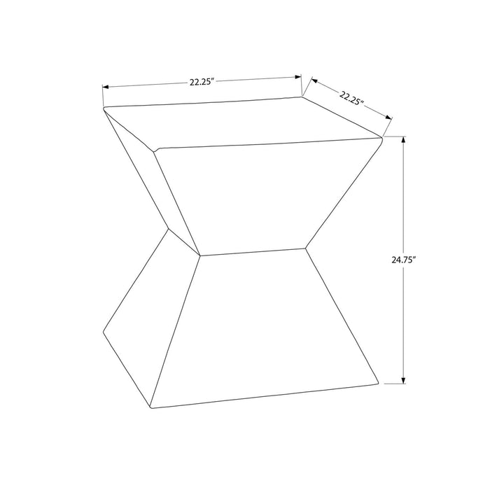 Contemporary Accent Table For Indoor Or Outdoor Use