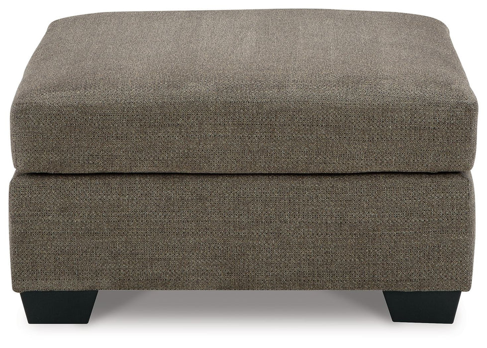 Mahoney - Oversized Accent Ottoman - Chocolate
