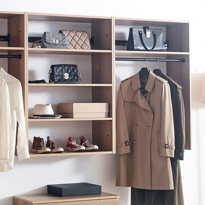 Devi - Wall Mounted Closet System With Modular Units