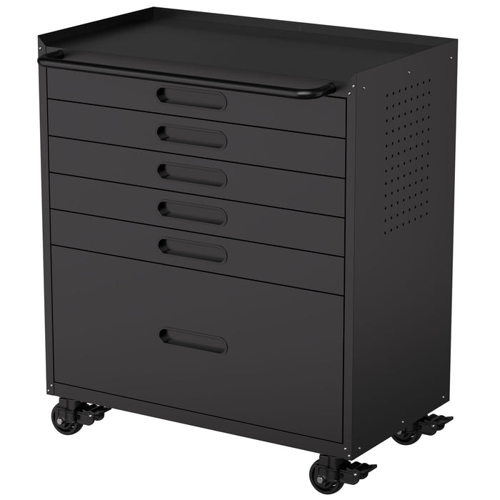 Rolling Tool Cabinet Heavy Duty Garage Storage With Lockable Doors