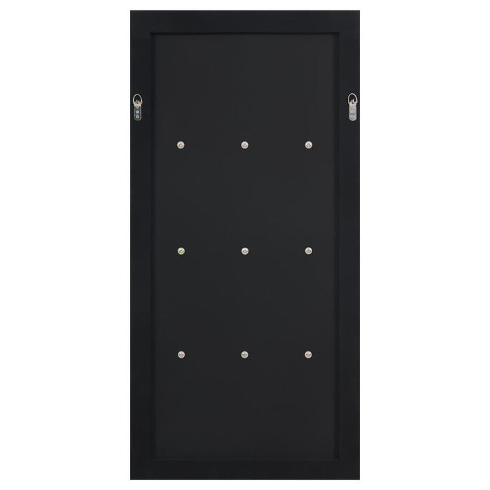 Oriel - Espejo de pared rectangular de 3 estantes