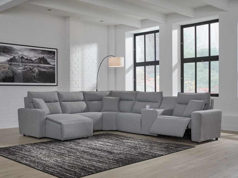 ModMax II - Salt And Pepper - Reclining Sectional