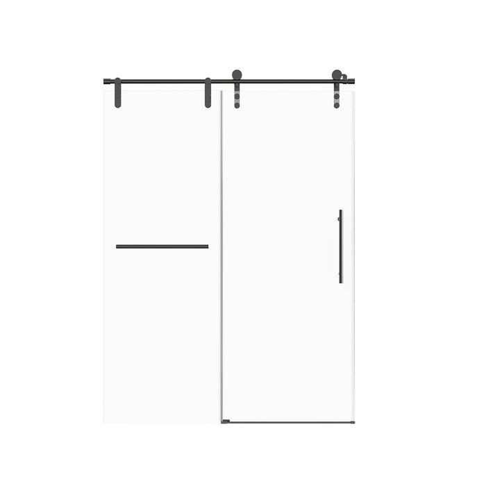 Frameless Single Sliding Shower Doors With Towel Rail & Handle
