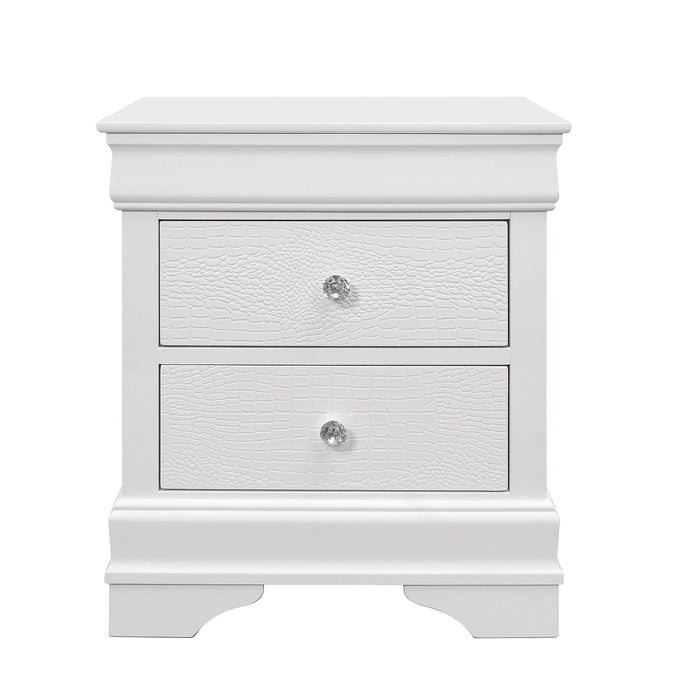 Shaker - Crocodile Metallic Nightstand