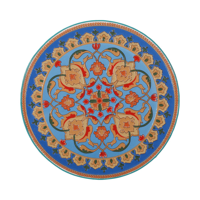 Airy - Outdoor Side Table With Lace Cut Design And Metal Frame