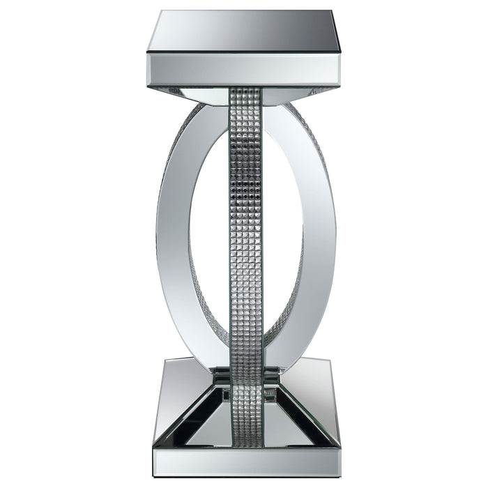 Empire - Square Side End Table - Silver