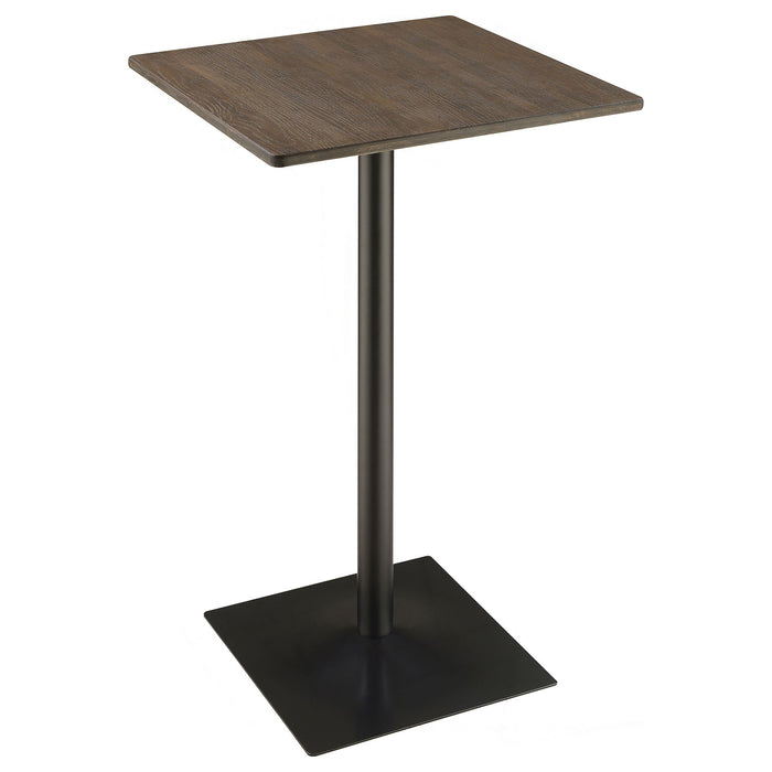 Staccato - 3 Piece Square Bar Table Set - Dark Brown