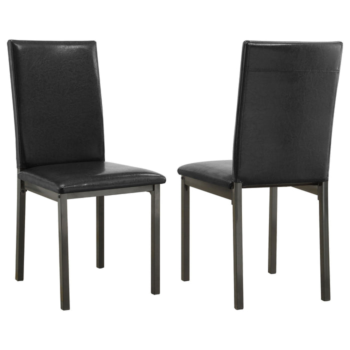 Upholstered Side Chair (Set of 2) - Black