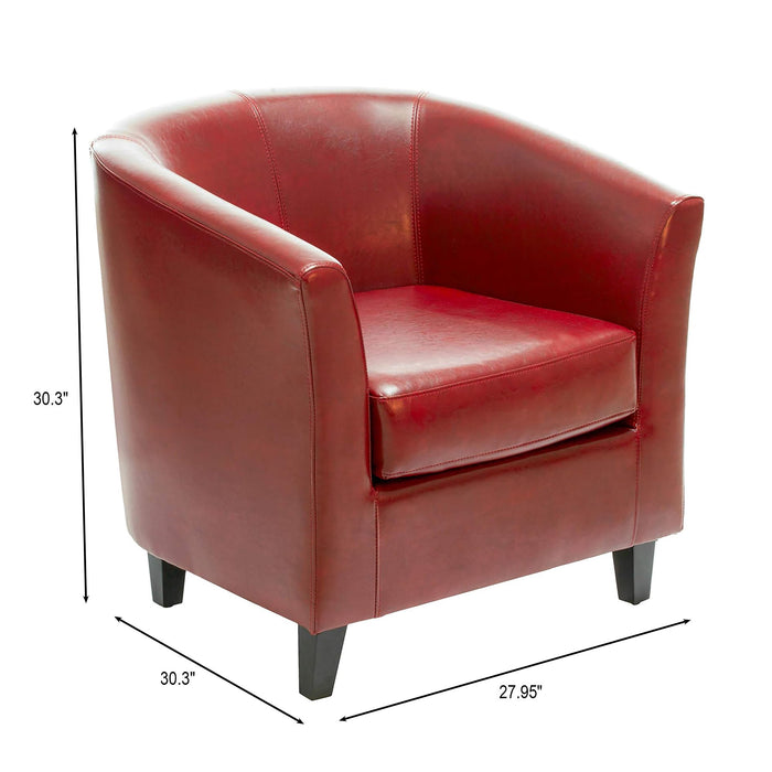 Zenithon - Upholstered Club Chair With Rounded Back