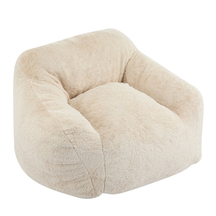 Auch - Indoor Armchair Style Bean Bag - Beige