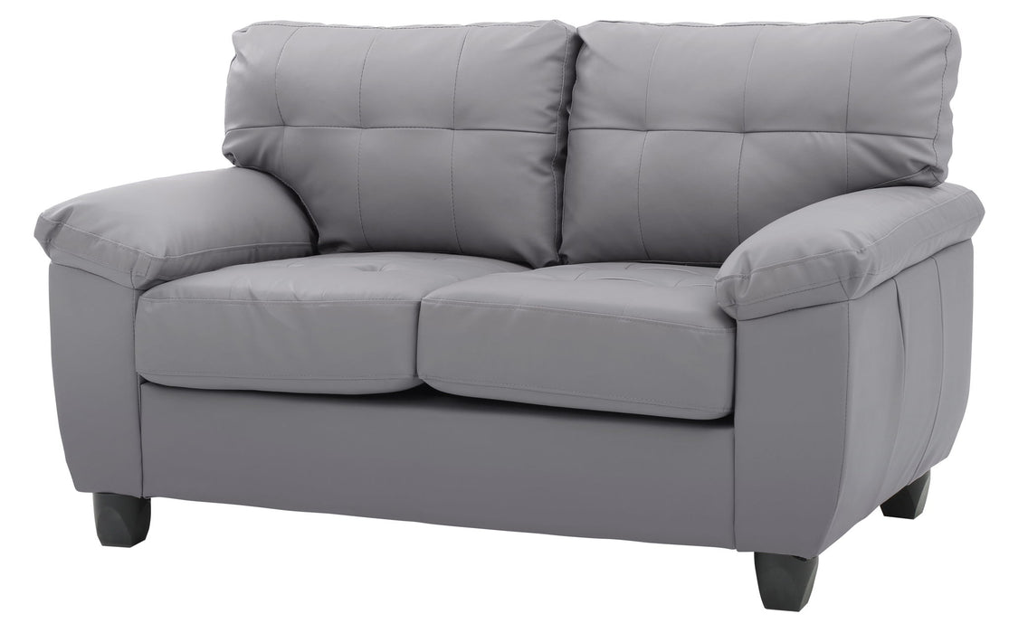 Stylish Loveseat With Padded Arms