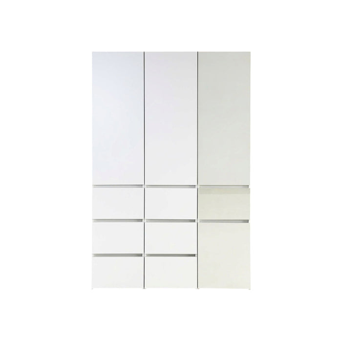 Elise - Modular Closet System With Mirror For Custom Storage Solutions - White