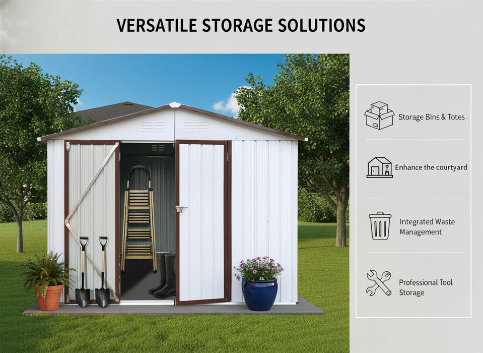 10' x 8' Garden Sheds Outdoor Storage Sheds
