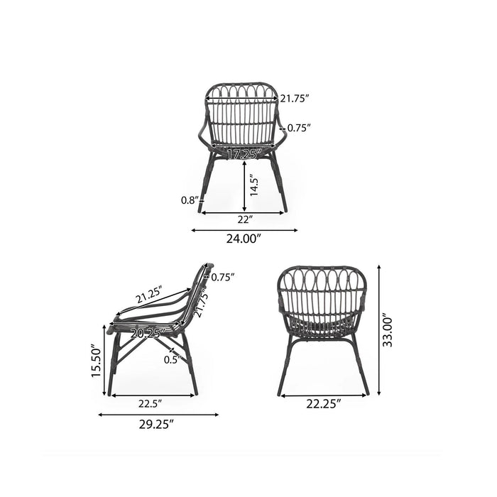 Monsoon - Outdoor Accent Chair With Open Weave Design